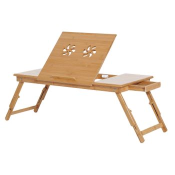 Mesa De Ordenador Pc De Melamina De Madera Homcom 120x55x85 Cm-marrón con  Ofertas en Carrefour