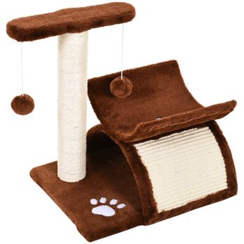 Arbol Rascador Para Gatos De Terciopelo Y Cuerda Cubo 30,5x30,5x48 Cm con  Ofertas en Carrefour