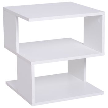 Mueble Para Tv Con Ruedas De Melamina Homcom 80x45x39,5 Cm - Blanco con  Ofertas en Carrefour