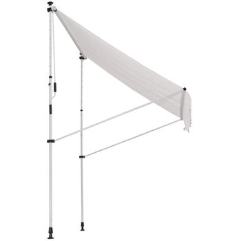 Toldo De Poliéster, Aluminio, Acero 200x150 Cm - Outsunny. Blanco