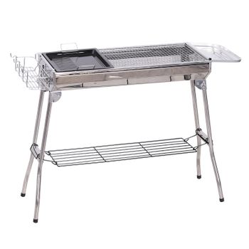 Barbacoa De Gas De Acero Inoxidable Pp 118x55x113 Cm-outsunny.plata con  Ofertas en Carrefour