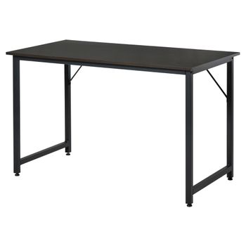 Mesa Escritorio De Mdf Metal Homcom 120x60x73 Cm-negro