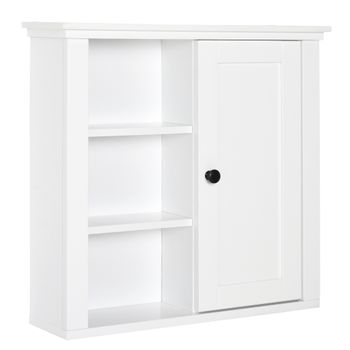 Armario Alto De Baño De Mdf Kleankin 32,6x30x171,2cm-natural Y Blanco con  Ofertas en Carrefour