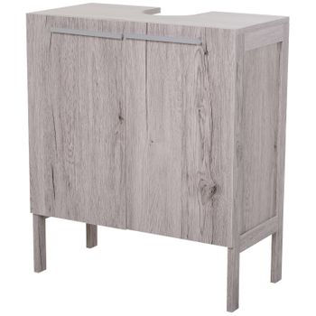 Mueble bajo lavabo Ingmarsö con 2 puertas bambú 60 x 67 x 30 cm