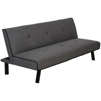 Sofá Cama Clic Clac Tipo Libro De 3 Plazas Modelo Berlin, Diseño Moderno,  Práctico Y Funcional, Gris con Ofertas en Carrefour