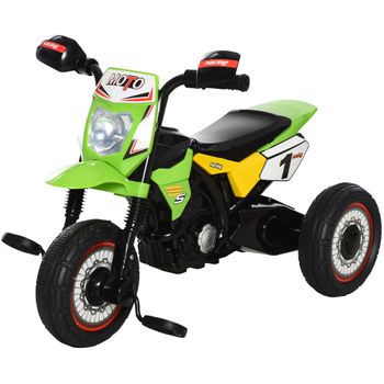 Moto Correpasillos Para Niños De 18-36 Meses Verde Homcom