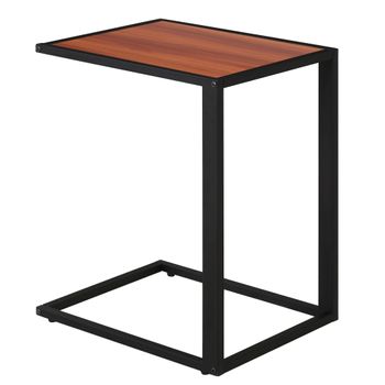 Mesas Auxiliares De Melamina De Madera Acero Homcom 45x30x60cm-marrón con  Ofertas en Carrefour