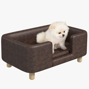 Cama Perro Con Almohada De Poliéster Espuma Pp 75x55x20cm-pawhut.gris con  Ofertas en Carrefour