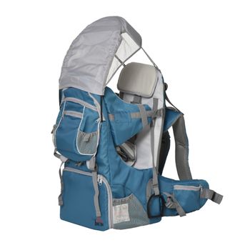 Mochila Portabebés Plegable Ajustable Ergonómica De Bebé Azul Homcom