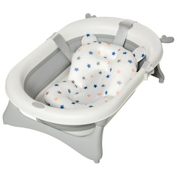 Bañera Bebe Plegable Ultra Compacta Tapón De Drenaje Love