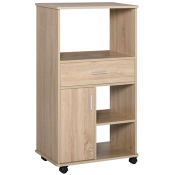 Buffet Bajo Cocina Asfeld Gris Grafito 2 Puertas 2 Cajones Almacenaje  Mueble Auxiliar 90x80x40 Cm con Ofertas en Carrefour