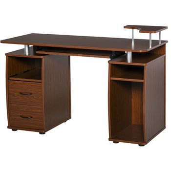 Mesa de ordenador portátil Homcom natural bambú 72x35x30 cm