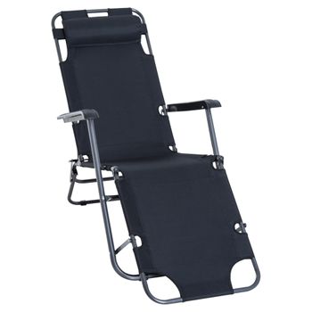 Silla De Playa Plegable Antivuelco Y Reclinable Azul Aktive, Medidas  160x52x76/106cm, Peso Máx. 150kg. con Ofertas en Carrefour