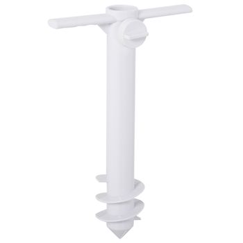 Pincho De Sombrillas Poste Ø22-38 Mm De Abs 37x24cm- Outsunny. Blanco