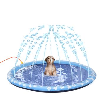 Aspersor De Juegos De Agua Con Rociador De Pvc Ø150 Cm - Pawhut. Azul