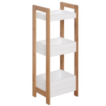 Estantería 4 Niveles Baño Salón De Bambú Homcom 62x33x112 Cm-natural con  Ofertas en Carrefour