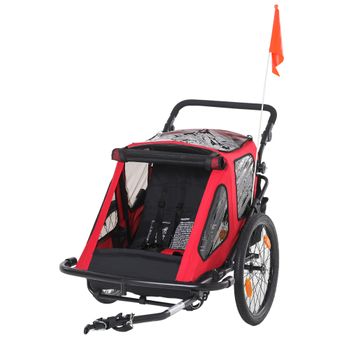 Remolque De Bicicleta/carrito De Mano Acero Negro 155x60x83 Cm Vidaxl con  Ofertas en Carrefour