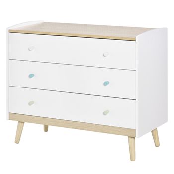 Comoda Betty,dormitorio, 5 Cajones Blanco, Con Guias Metalicas con Ofertas  en Carrefour