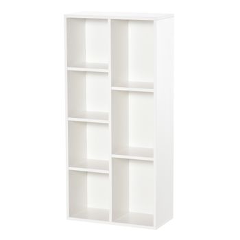 Estantería Librería De Melamina De Madera Homcom 59x29x180 Cm-natural con  Ofertas en Carrefour