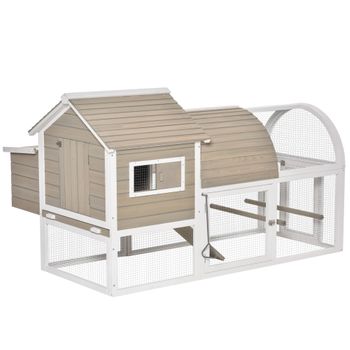 Gallinero De Madera Para Exterior 150,5x54x87 Cm-pawhut. Natural con  Ofertas en Carrefour