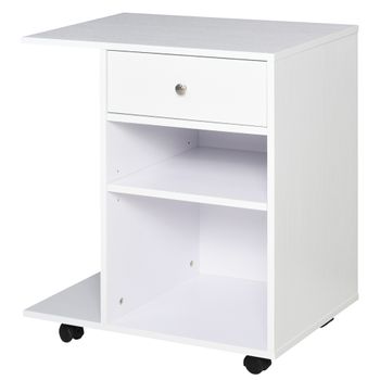 Armario Para Impresora De Melamina Vinsetto 60x40x68,5 Cm-blanco