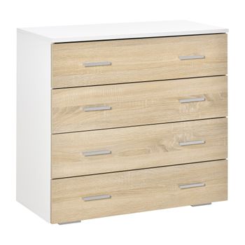 Aparador auxiliar para microondas Homcom blanco 60,4x40,3x97 cm