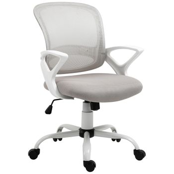 Offiho Silla de Oficina Ergonómica Reclinable Tipo Piel con Altura Aju