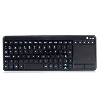 Mini Teclado inalámbrico retroiluminado 2.4GHz con Touchpad - SMTK-LYJP152B  SMARTEK, Negro