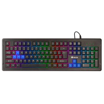 Teclado Gaming  Gkx-305 Con Luces Led Y Teclas Multimedia. Plug...