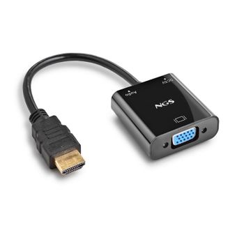 Adaptador Hdmi A Svga + Audio Full Hd + Cable De Alimentacion Chamaleon Ngs