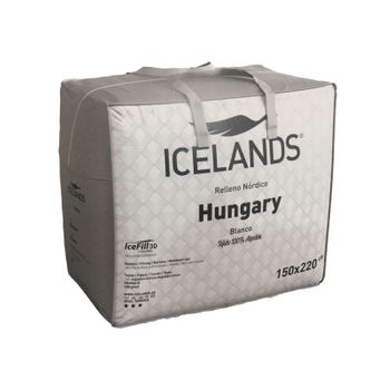 Edredón Nórdico Hungary 400 Gr De Icelands - Icelands - (80/90cm (150x220cm) - Fibra Hueca - 100% Algodón - 400 Gr/m2)