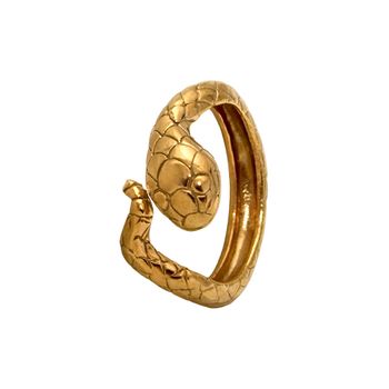 Anillo Ajustable Zury Diseño Serpiente Baño Rosa