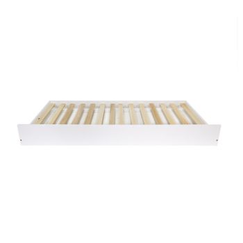 Cama De Arrastre Juvenil Madera Blanco 90x180 Cm