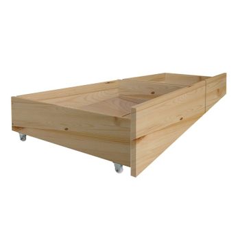 Cajones Set De 2 Cama Madera Pino 24,8x94x62cm