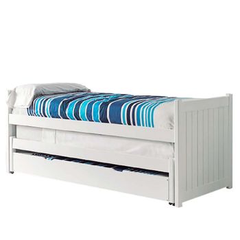 Cama Nido Compacta Madera Blanco 90x200 Cm