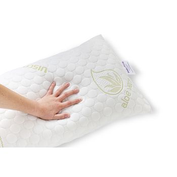 ▷ Chollo Pack x2 Almohadas viscoelásticas Naturalex con Aloe Vera de 70 x 40  cm por sólo 5,99€ (-40%) ¡TOP VENTAS!