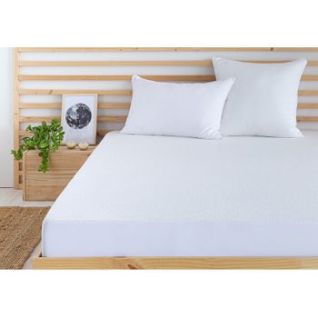 Protector De Colchón Impermeable, Acolchado Y Transpirable Nalui 150x190/200  Cm con Ofertas en Carrefour