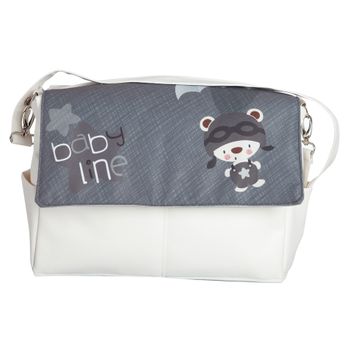 Bolso De Piel Paracaidista Gris