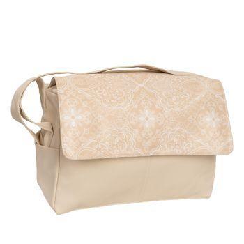 Bolso De Piel Nubes Beige