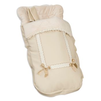 Saco Silla Con Cubre Arnés Leather Beige