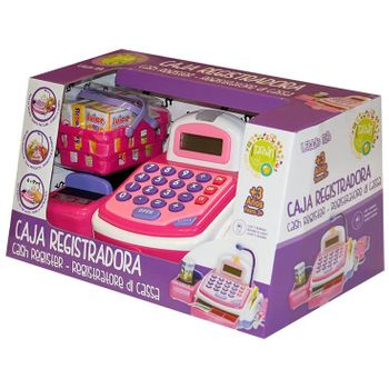 Tachán Caja Registradora Electrónica Color Rosa Incluye Accesorios