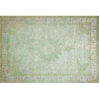 Flooralia - Alfombra Vinilica Vintage, 143x97cm, Verde