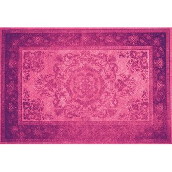 Flooralia - Alfombra Vinilica Vintage, 143x97cm, Morado