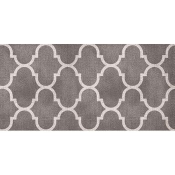 Flooralia - Alfombra Vinilica Vintage, 250x64cm, Gris