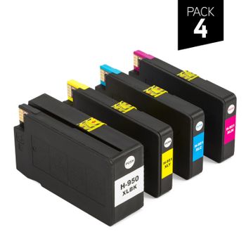 Pack 4 Cartuchos Genéricos Zp-hp 950xl.