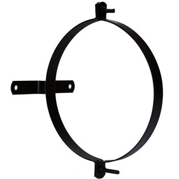 Abrazadera Para Tubo Estufa Vitrificada Con Soporte 110 Mm (2 Piezas) - Neoferr..