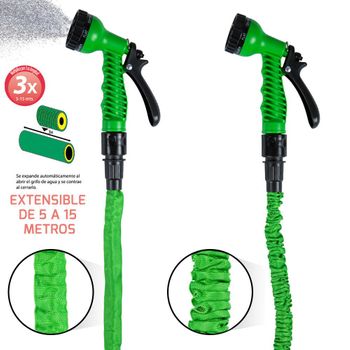 Manguera Extensible Con Pistola De Riego 37,5mts con Ofertas en Carrefour