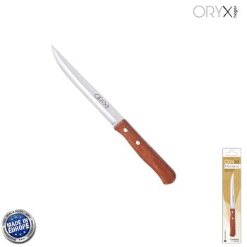 Cuchillo Montana Cocina Hoja Acero Inoxidable 13 Cm. Mango Madera - Neoferr..