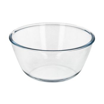 Bol De Cristal, Ideal Para Mezclas. 1.5 Litros. Libre Bpa, Cristal De Borosilicato.ensaladas, Postres, Cocina, Resposteria