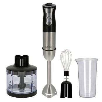 JATA JEBT1791 - Batidora Mano 1500 W. 4 Cuchillas de Acero Inoxidable. Pie  Desmontable. 2 Pulsadores de Velocidad. Incluye: Picadora y Vaso de 700 ml.  Regulador de Velocidad : : Hogar y cocina